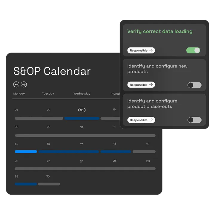 2026 S&amp;OP cycle calendar
